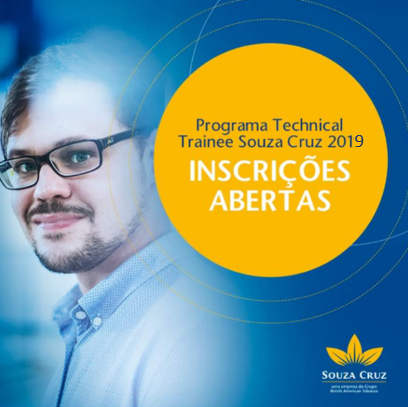 Abertas inscrições para o Programa de Technical Trainee Souza Cruz 2019