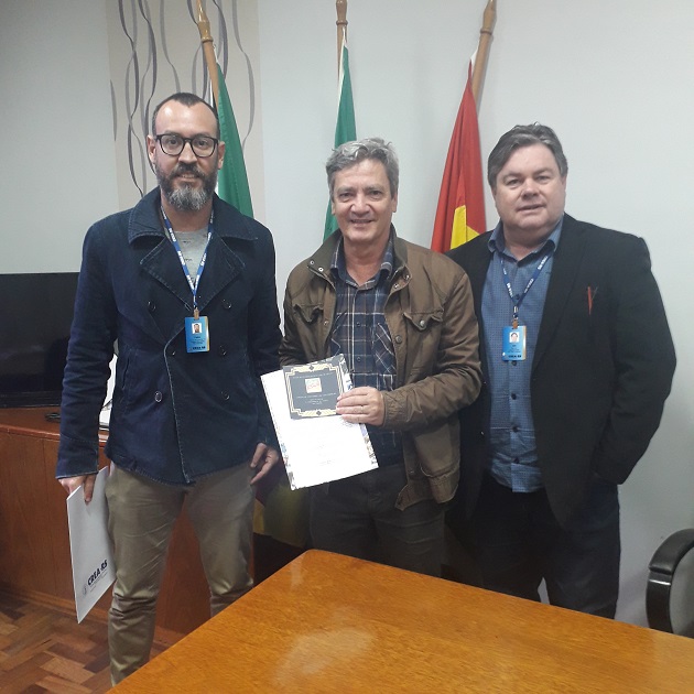 Inspetores de São Leopoldo visitam autoridades do município de Portão