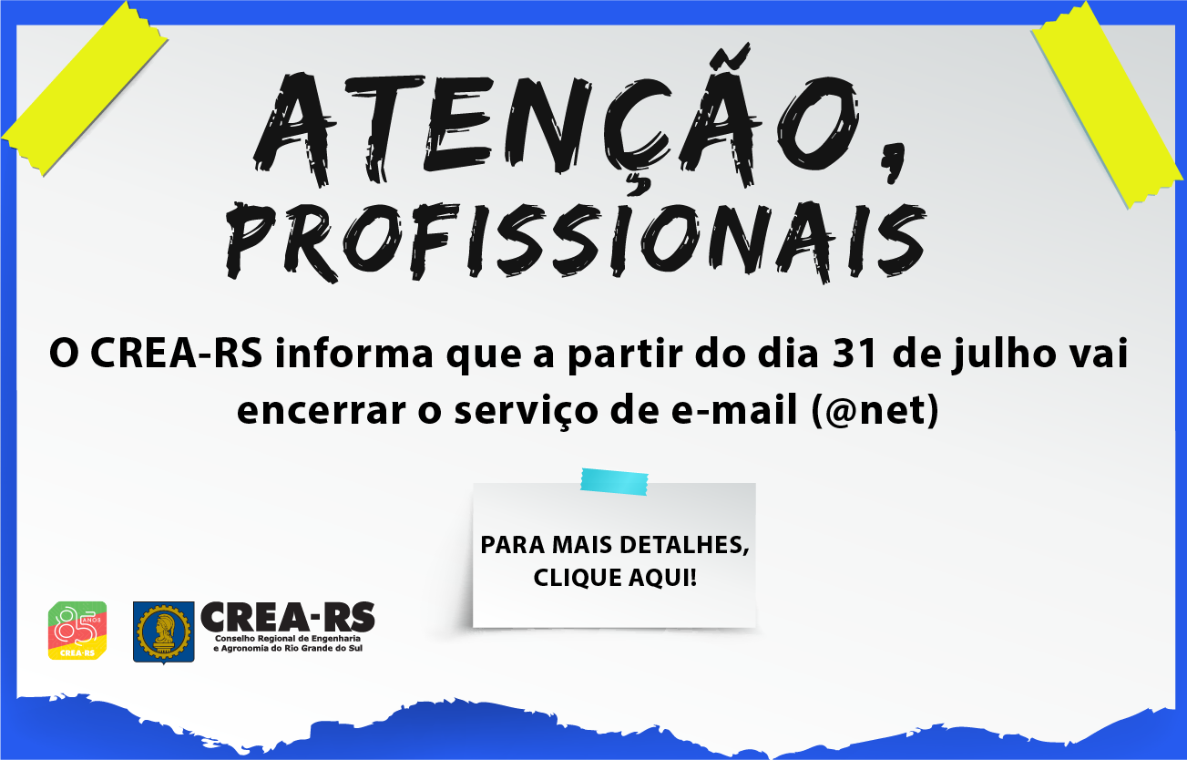 Encerramento do serviço de e-mail @net