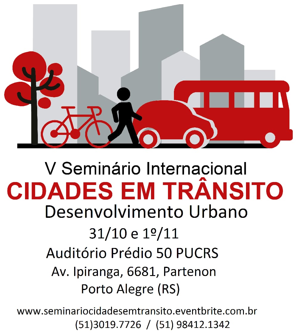 Estão abertas as inscrições para o V Seminário Cidades em Trânsito na capital