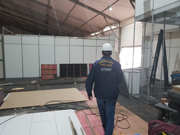 CREA-RS fiscaliza montagem de estruturas para a Construsul
