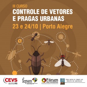 Inscrições abertas para Curso de Controle de Vetores e Pragas Urbanas na capital