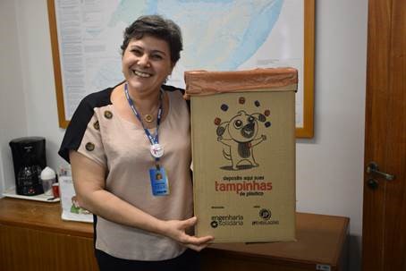 Campanha Engenharia Solidária recolhe tampinhas na sede do Conselho