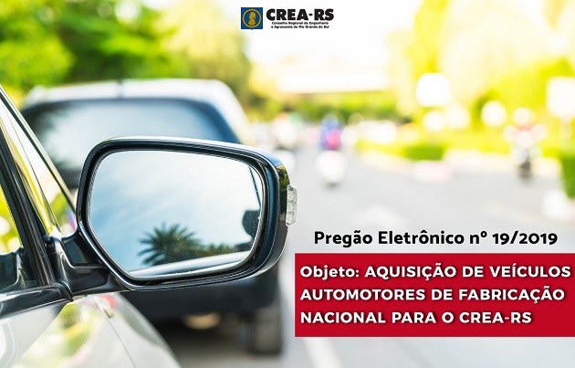 CREA-RS lança edital de pregão para aquisição de veículos
