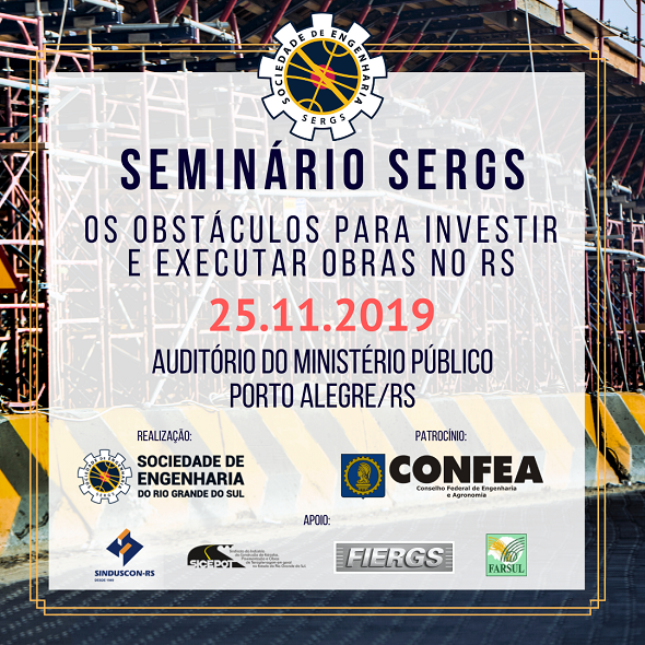 Sergs realiza debate sobre obstáculos para Investir e executar obras no RS