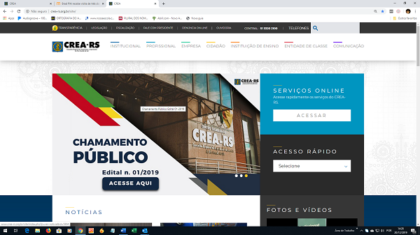 CREA-RS lança novo portal institucional