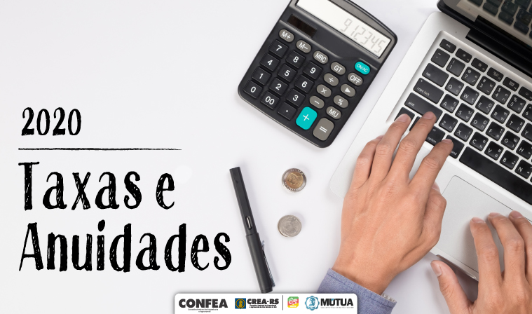 Confira os valores das taxas e anuidades de 2020