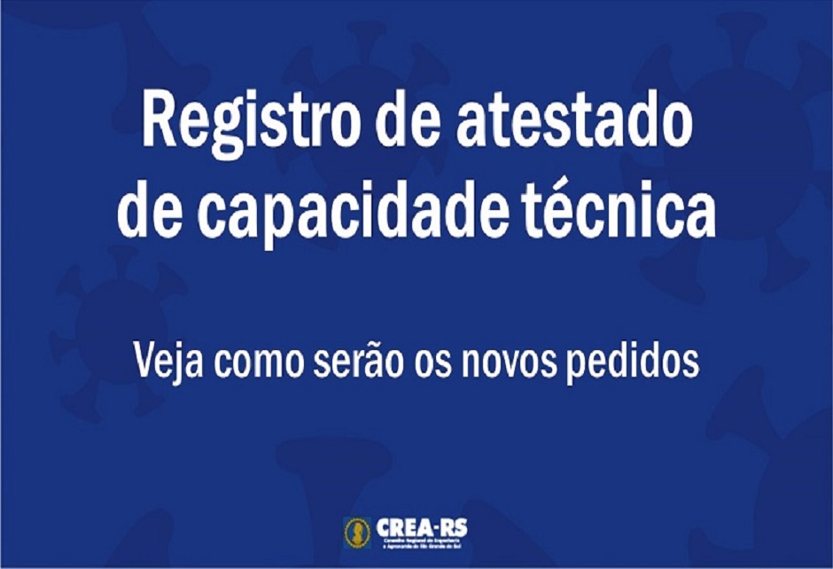 Pedidos de registro de atestado de capacidade técnica