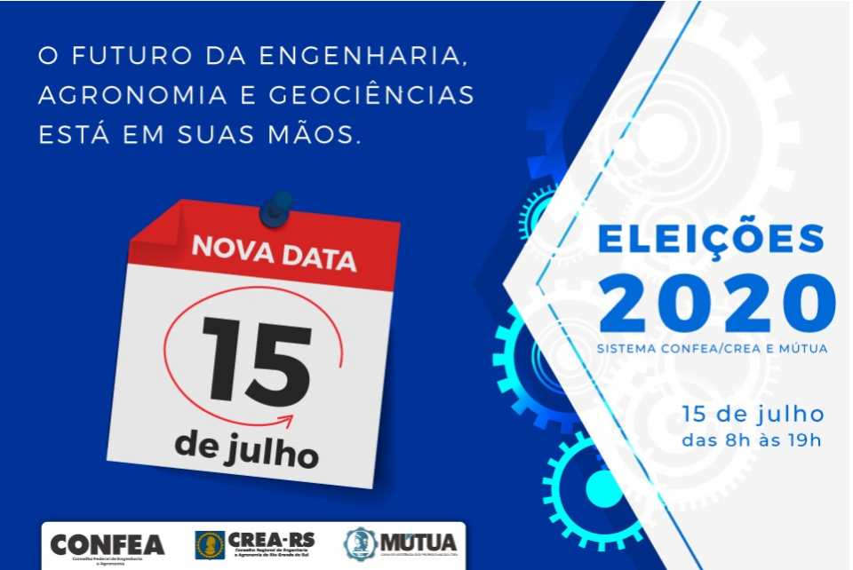 Eleições gerais do Sistema Confea/Crea e Mútua serão em 15 de julho