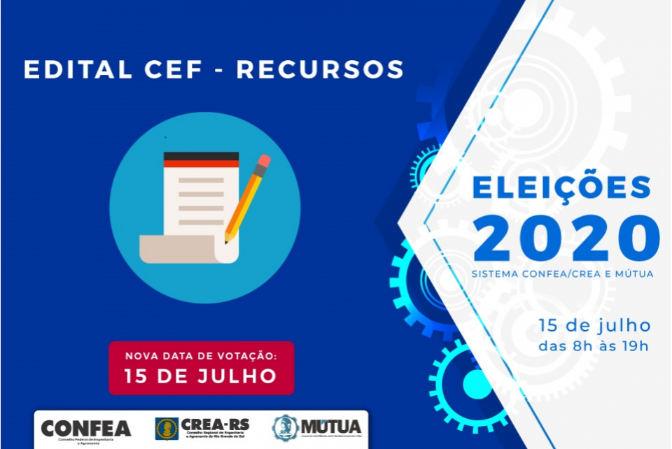 Edital com recursos interpostos contra decisões da CEF