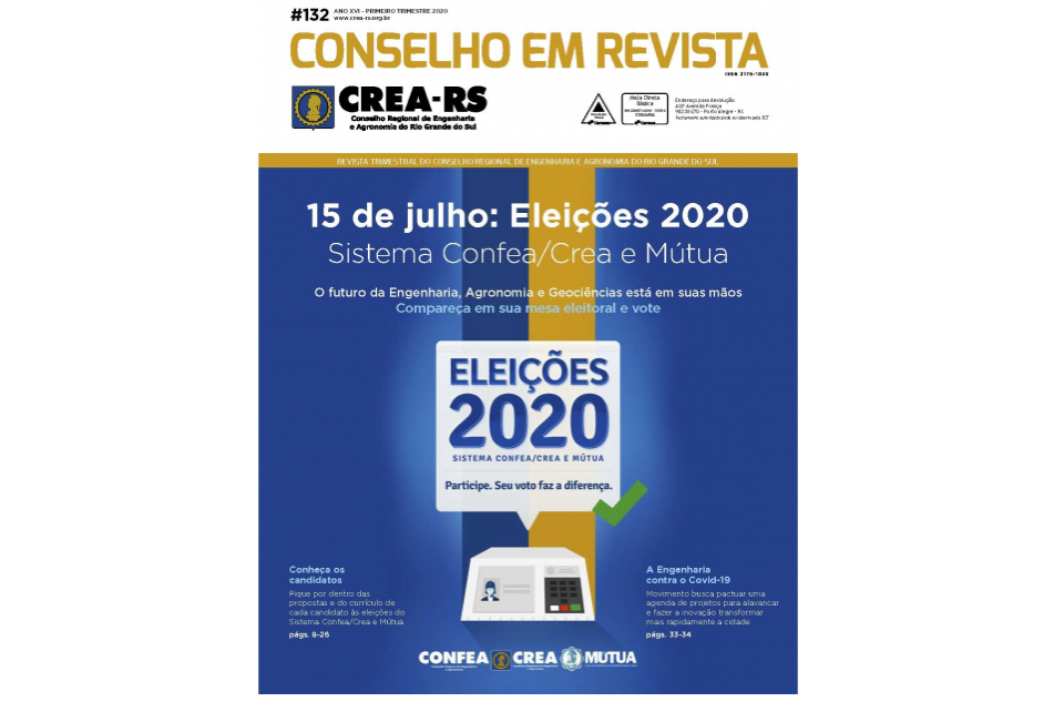 Conselho em Revista atualizada no site do CREA-RS
