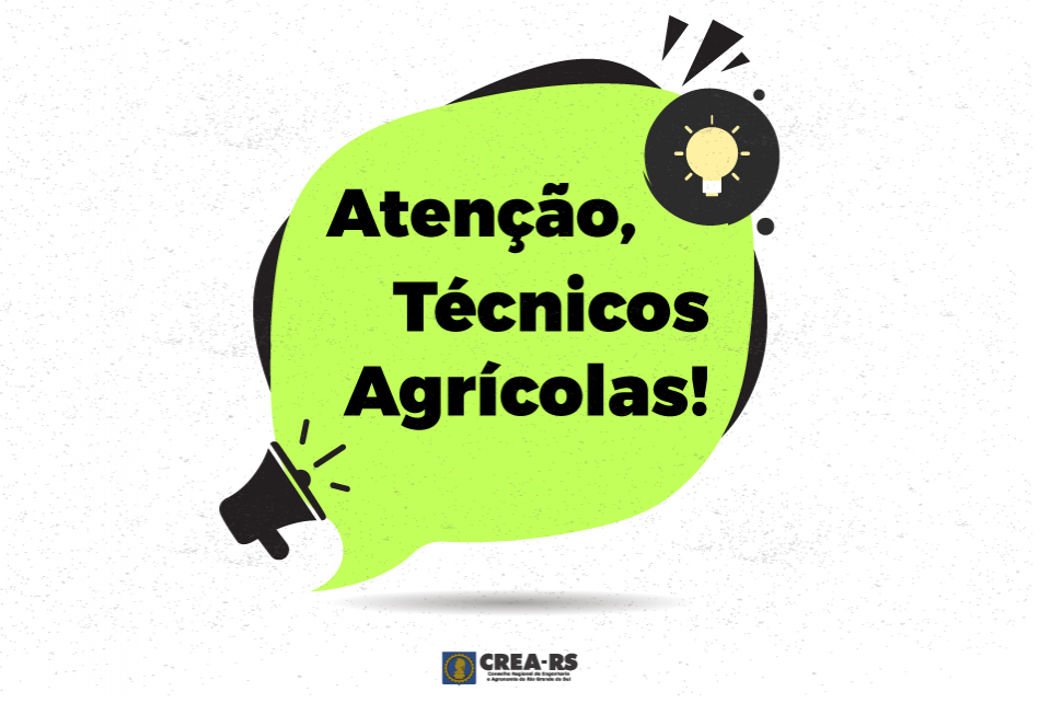 Atenção, Técnicos Agrícolas