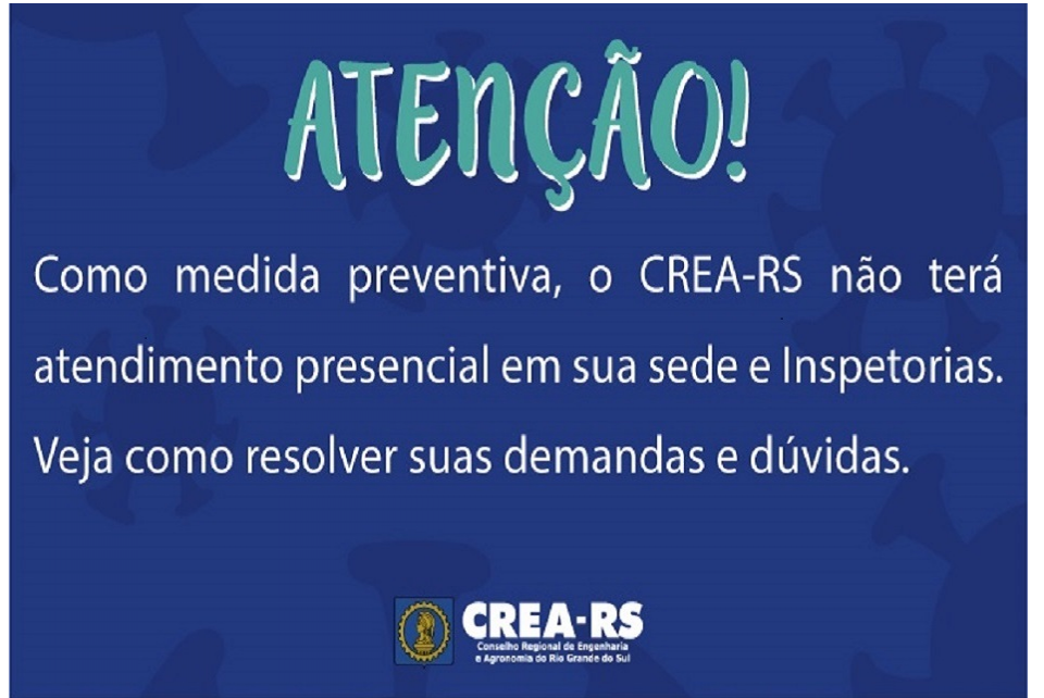 CREA-RS mantém teletrabalho. Veja como resolver suas demandas