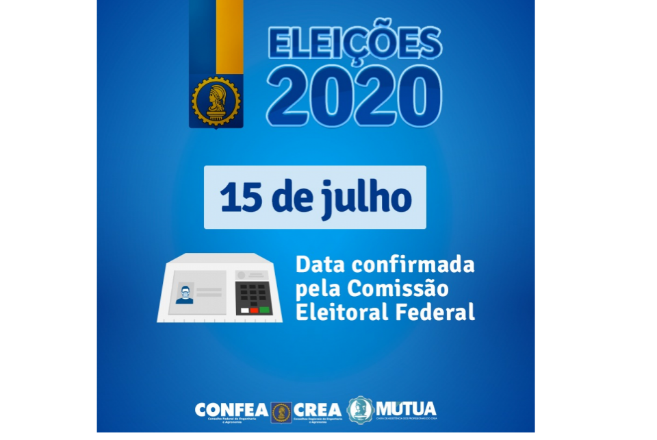 Eleições do Sistema Confea/Crea confirmadas para 15 de julho