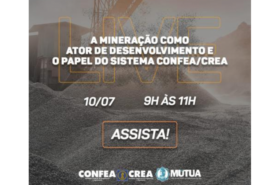 Coordenadoria de Geologia e Minas realiza live sobre mineração no Brasil