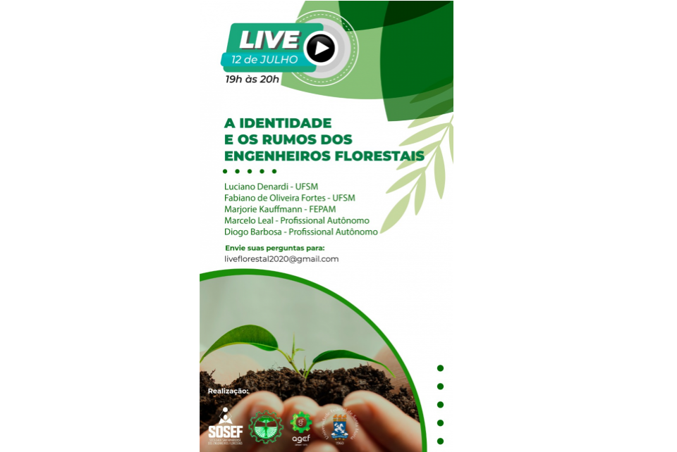 Live em comemoração ao Dia do Engenheiro Florestal – 12 de julho
