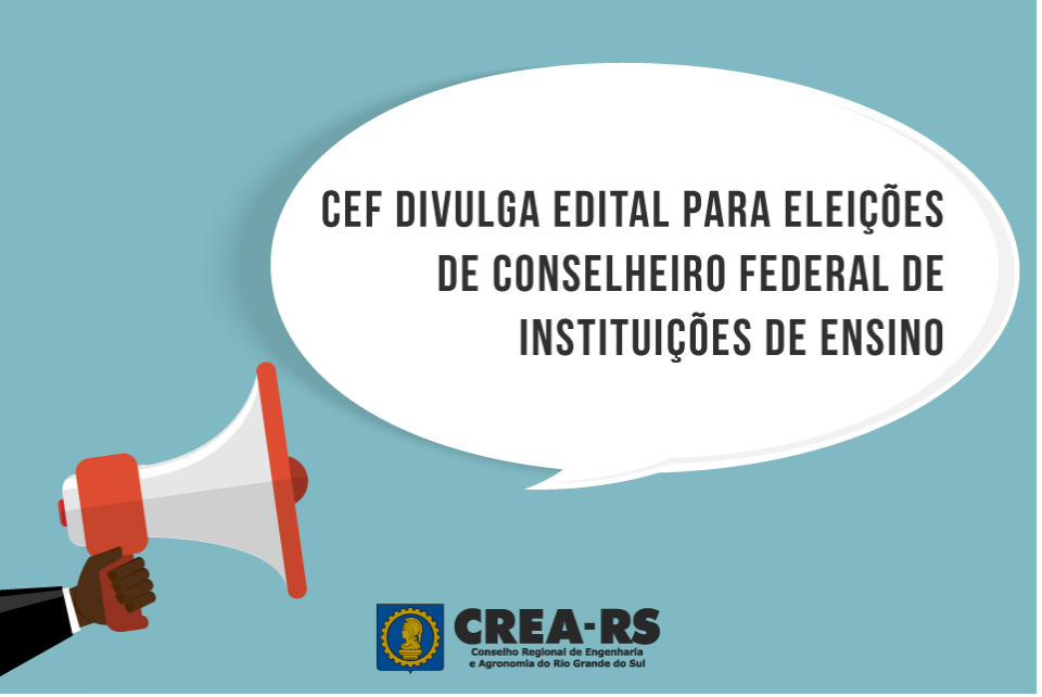 2 de dezembro: Eleição para Conselheiro Federal Representante das IEs de Engenharia