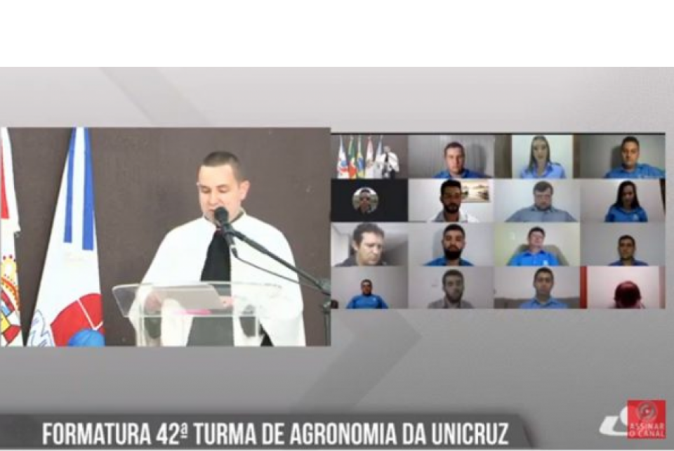 Unicruz forma 49 Engenheiros Agrônomos em cerimônia on-line