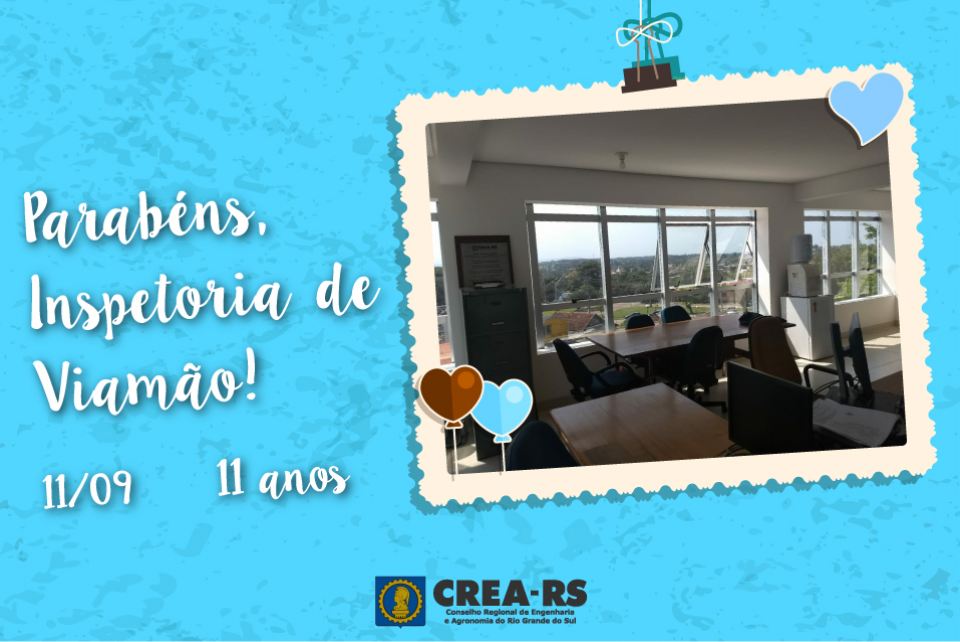 Inspetoria do CREA-RS de Viamão completa 11 anos de fundação