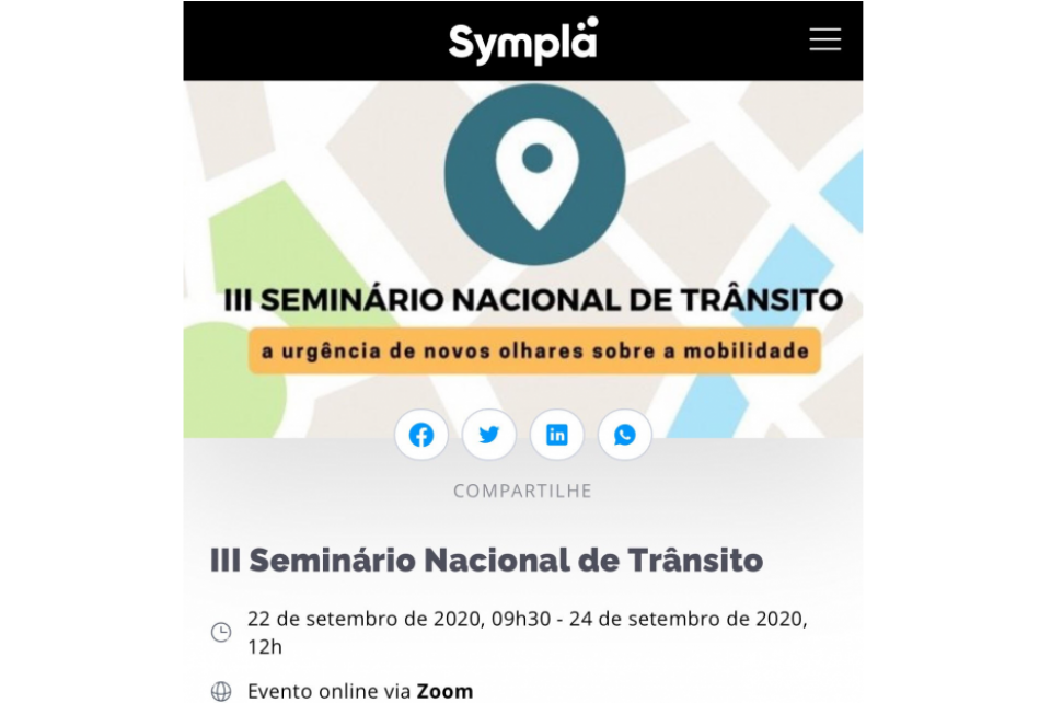III Seminário Nacional de Trânsito ocorre na próxima semana