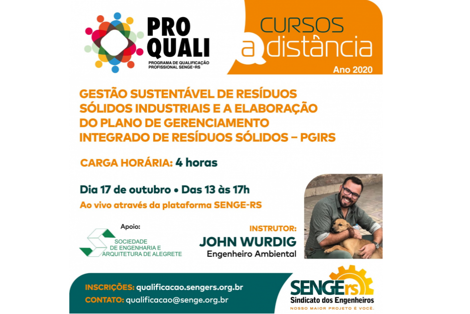 Sociedade de Engenharia e Arquitetura de Alegrete concede desconto em treinamento do Senge