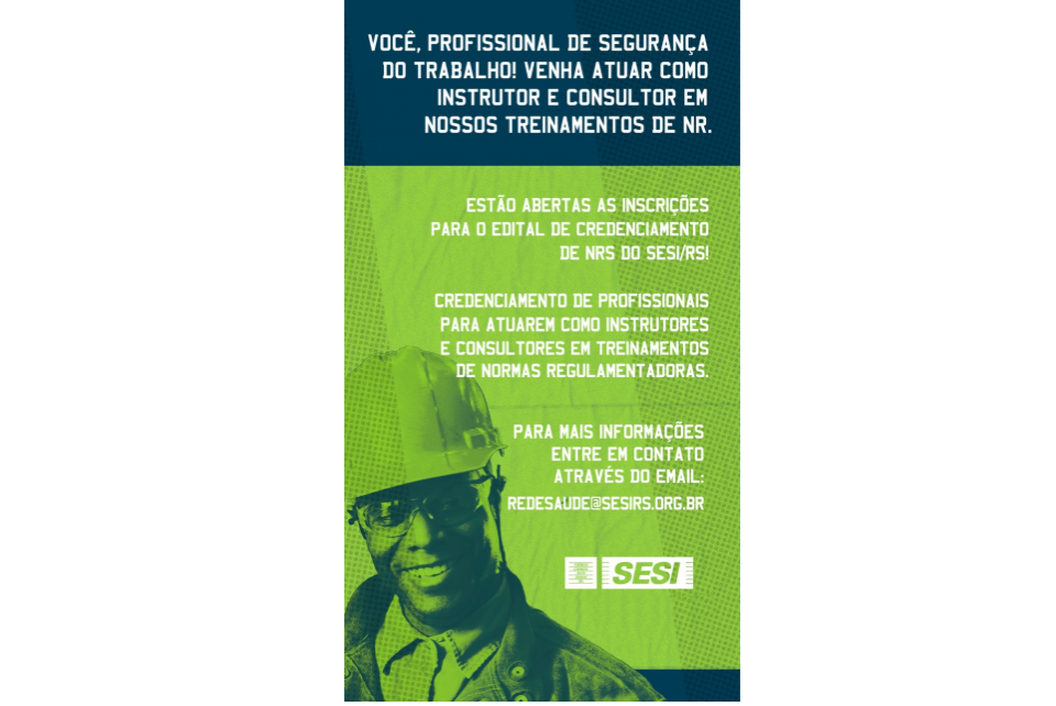 Sesi-RS seleciona instrutores e consultores