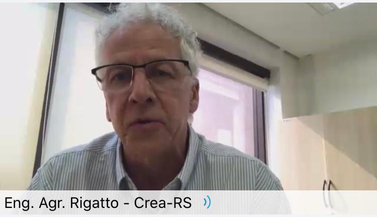 Eng. Agrônomo Paulo Rigatto, vice-presidente no exercício da Presidência, participa da reunião do Colégio de Presidentes