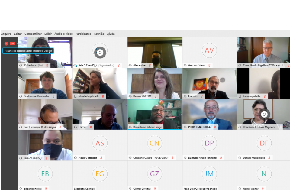 Encontro virtual com Coordenadores de Curso é marcado por ampla participação de espectadores