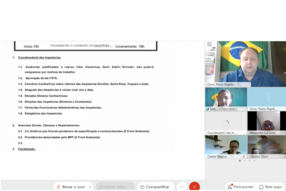Reformas, alugueis e eleições foram temas da reunião da Coordenadoria das Inspetorias