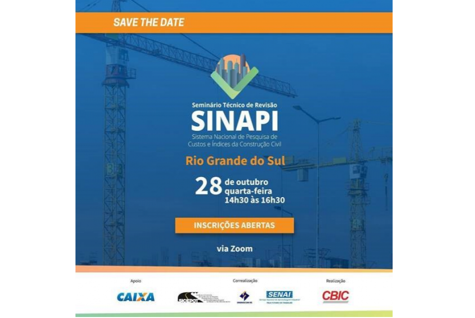 Seminário Técnico de Revisão do Sistema Nacional de Pesquisas de Custos e Índices da Construção Civil