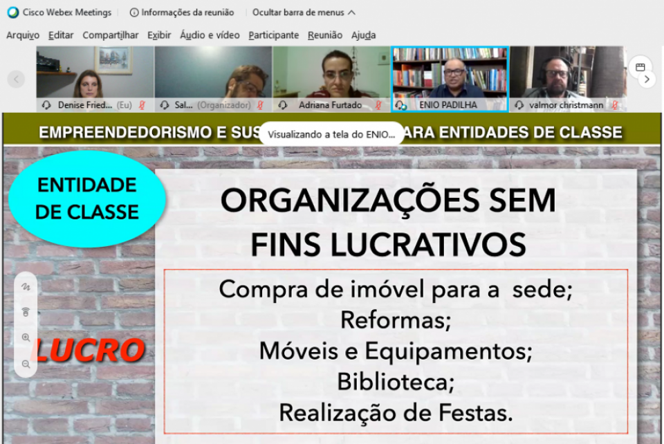 Empreendedorismo e sustentabilidade das entidades de classe por Ênio Padilha