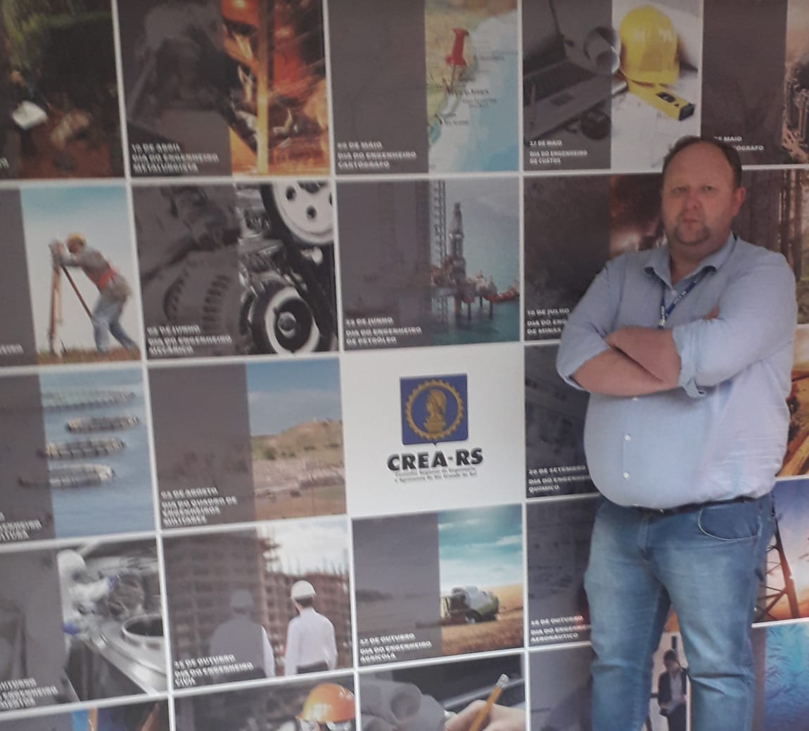coordenador das Inspetorias do CREA-RS, Eng. Marcos Ant&ocirc;nio Kercher