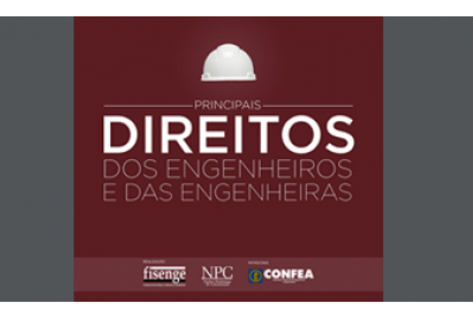 Direitos dos profissionais é tema de cartilha da Fisenge