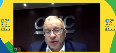 Presidente da CBIC, eng. civ. José Carlos Martins mediou o painel: valorização