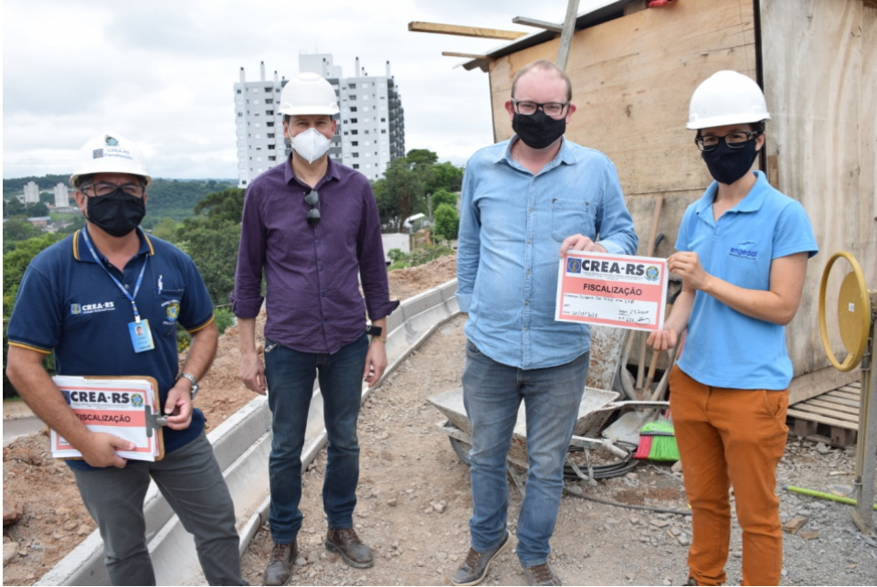 CREA-RS fiscaliza as obras do Túnel Bento Gonçalves
