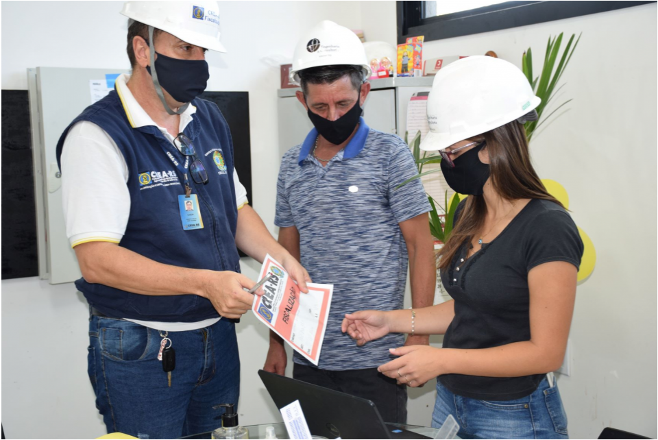 CREA-RS fiscaliza obras do Centro de Treinamento Hélio Dourado