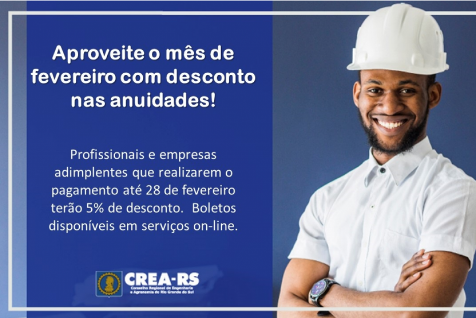 Anuidade 2021: últimos dias para pagar com 5% de desconto