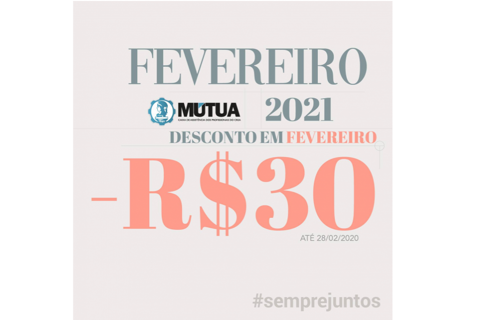 Garanta desconto na anuidade da Mútua 2021 até o dia 28 de fevereiro