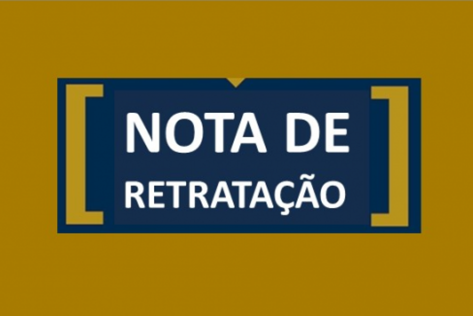 Nota de Retratação da CEAGRO