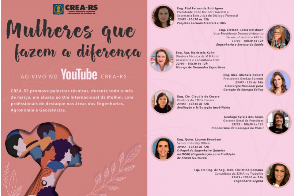 Mulheres que fazem a diferença: Palestras trazem profissionais destaques em suas áreas