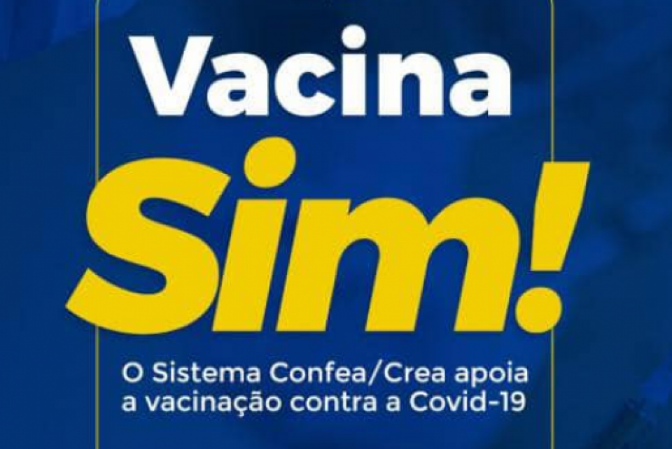 Sistema Confea/Crea apoia Campanha Vacine-se