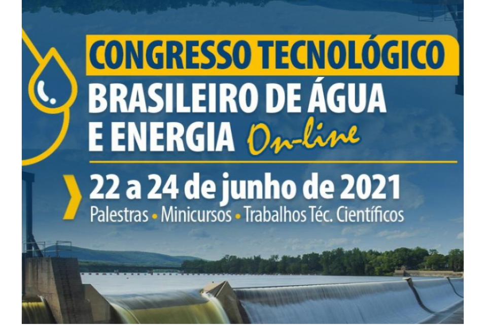 Congresso Tecnológico Brasileiro de Água e Energia será realizado em junho