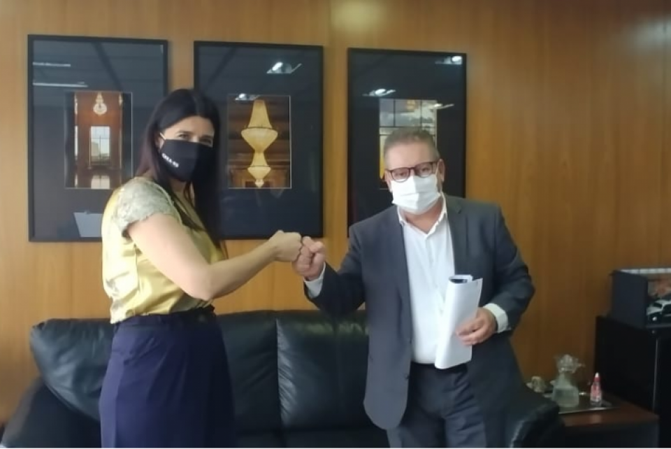 Eng. Nanci Walter em audiência com o vice-governador do Estado
