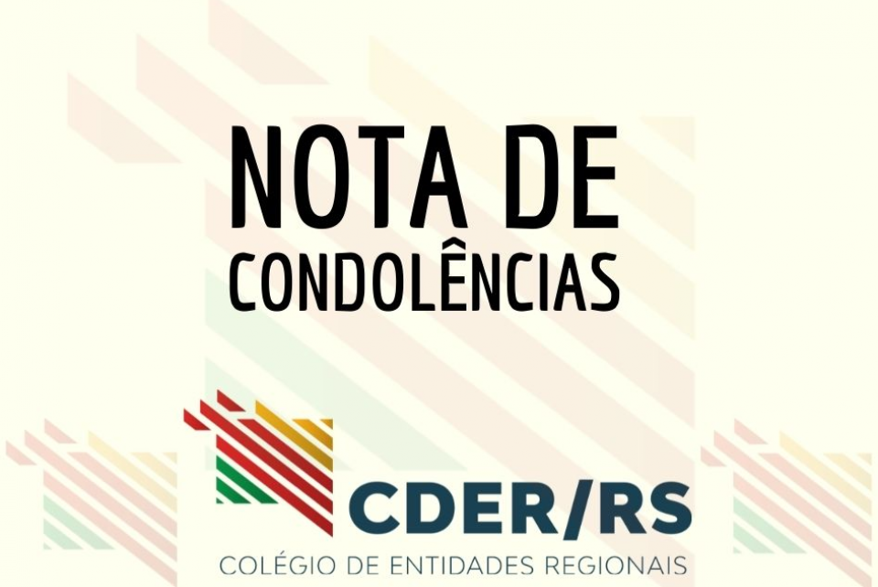 CDER-RS publica nota de condolências