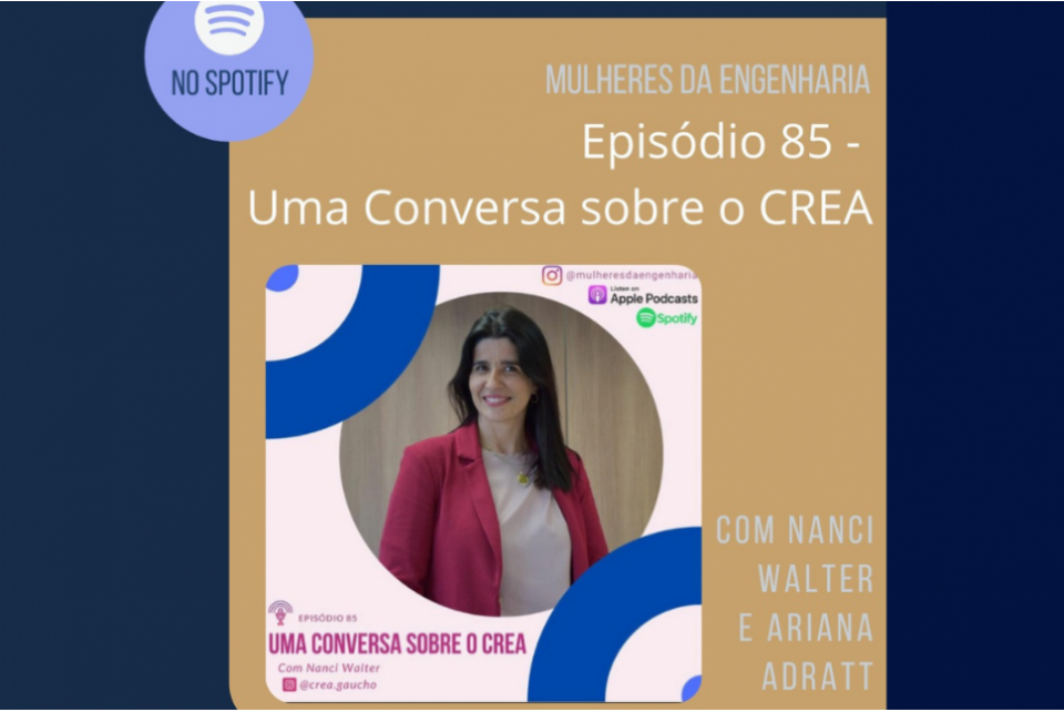 Eng. Nanci Walter é entrevistada no podcast Mulheres da Engenharia