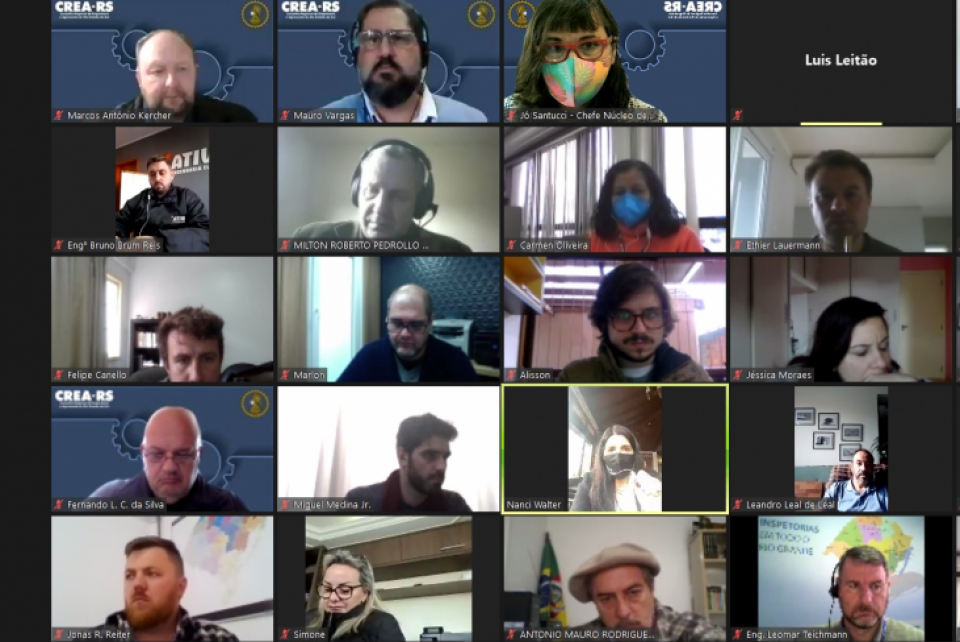Inspetores reunidos em capacitação