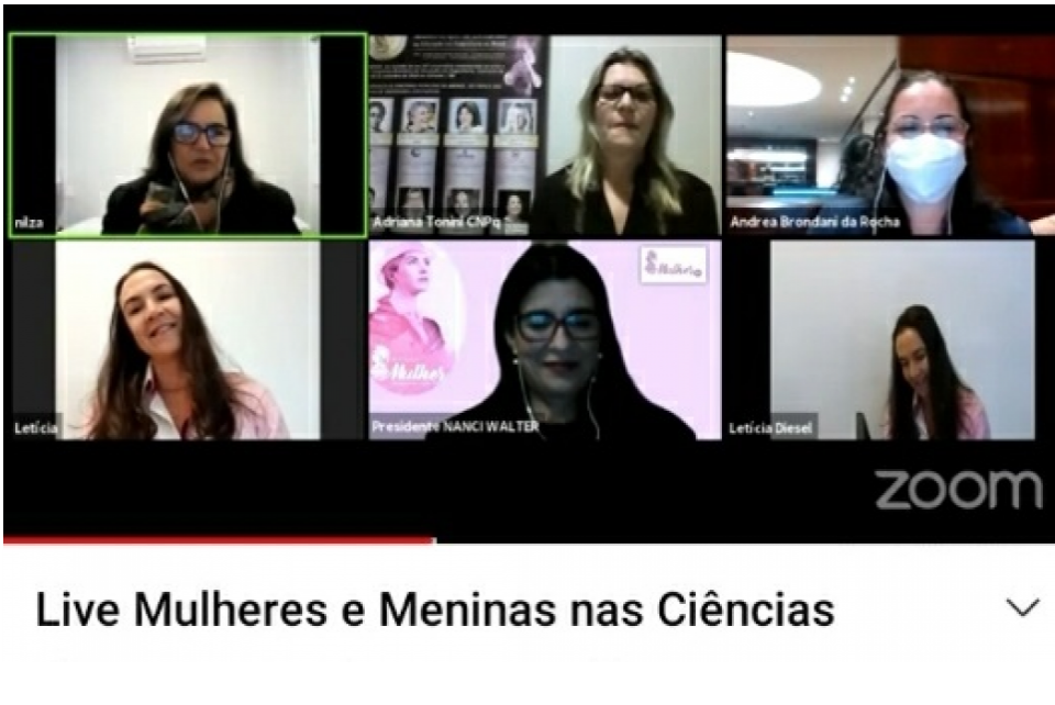 Live traz Programa Mulheres e Meninas nas Ciências Exatas, Engenharias e Computação