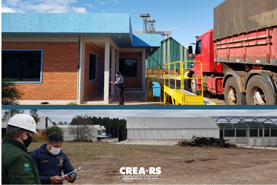 Santiago e São Luiz Gonzaga recebem ação de fiscalização de silos do CREA-RS