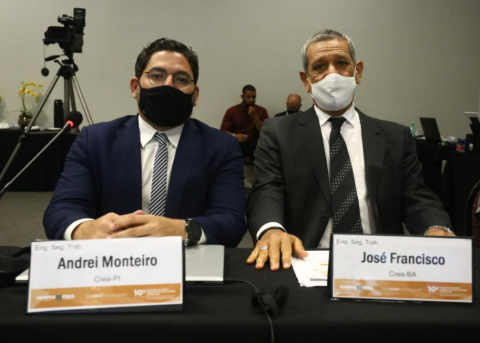Coordenador Andrei Monteiro e coordenador adjunto da CCEEST, José Francisco Ramalho