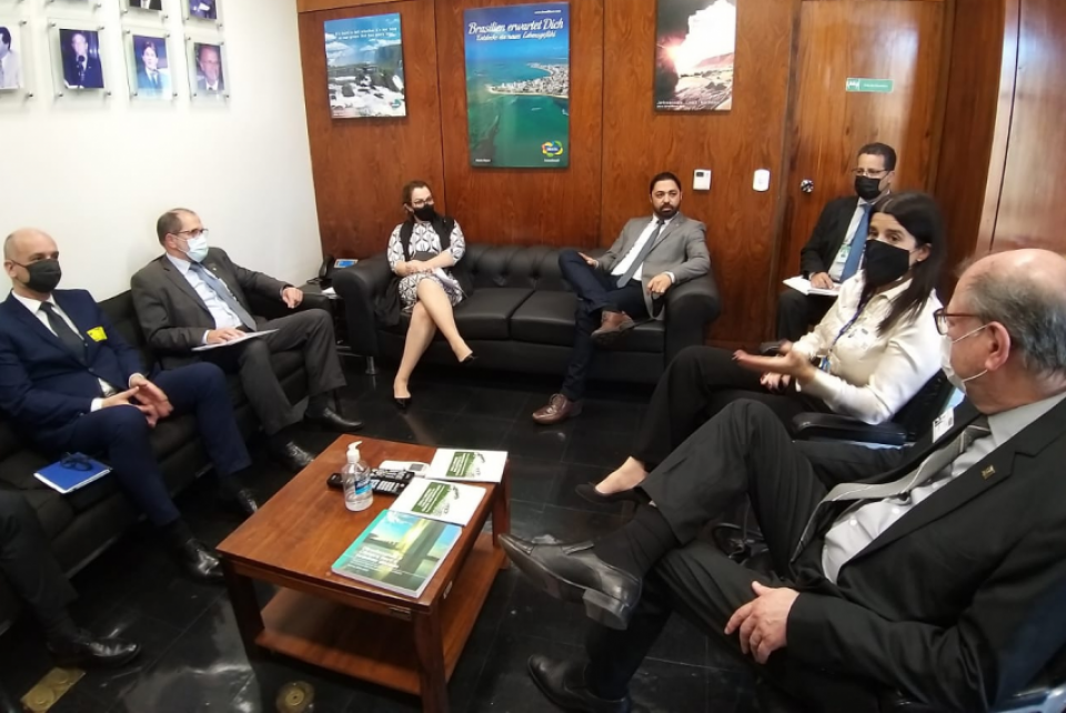 Gabinete do deputado Marcelo Moraes (PTB) recebe representantes do CREA-RS